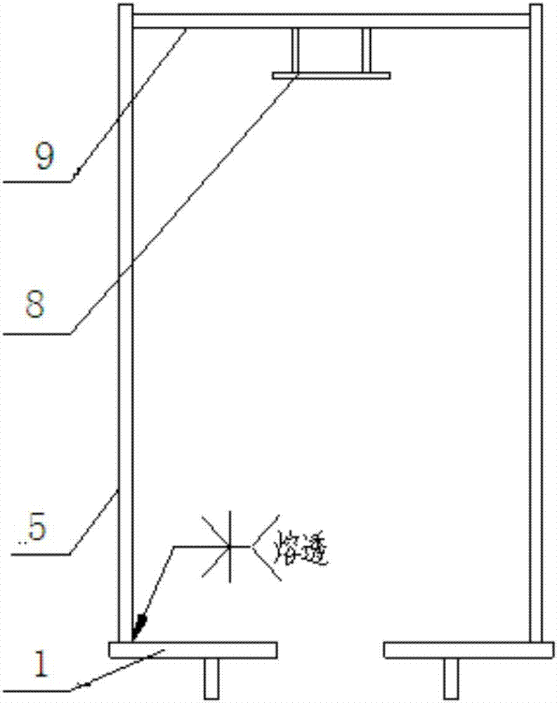 Device and method for controlling welding deformation of unclosed box beam