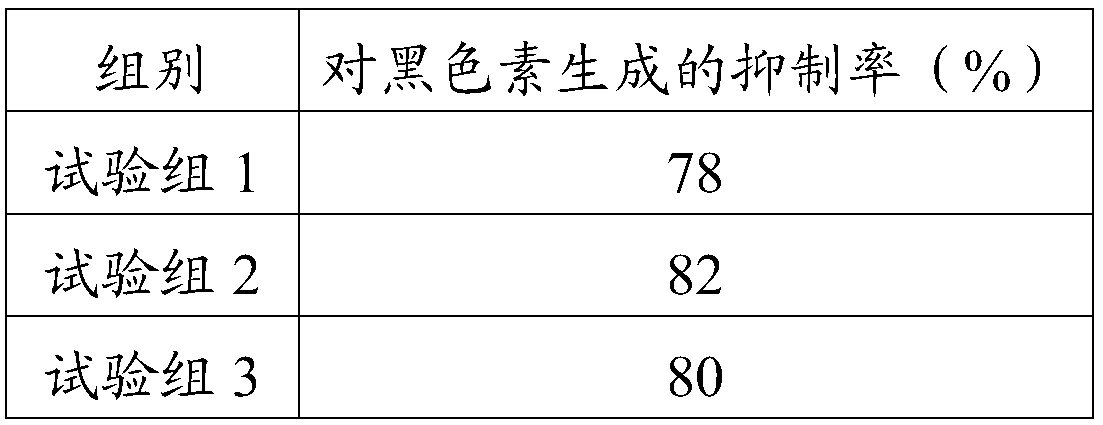 Composition with whitening and radiation resisting effects and application thereof