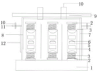 Yacht engine cabin vibration absorber