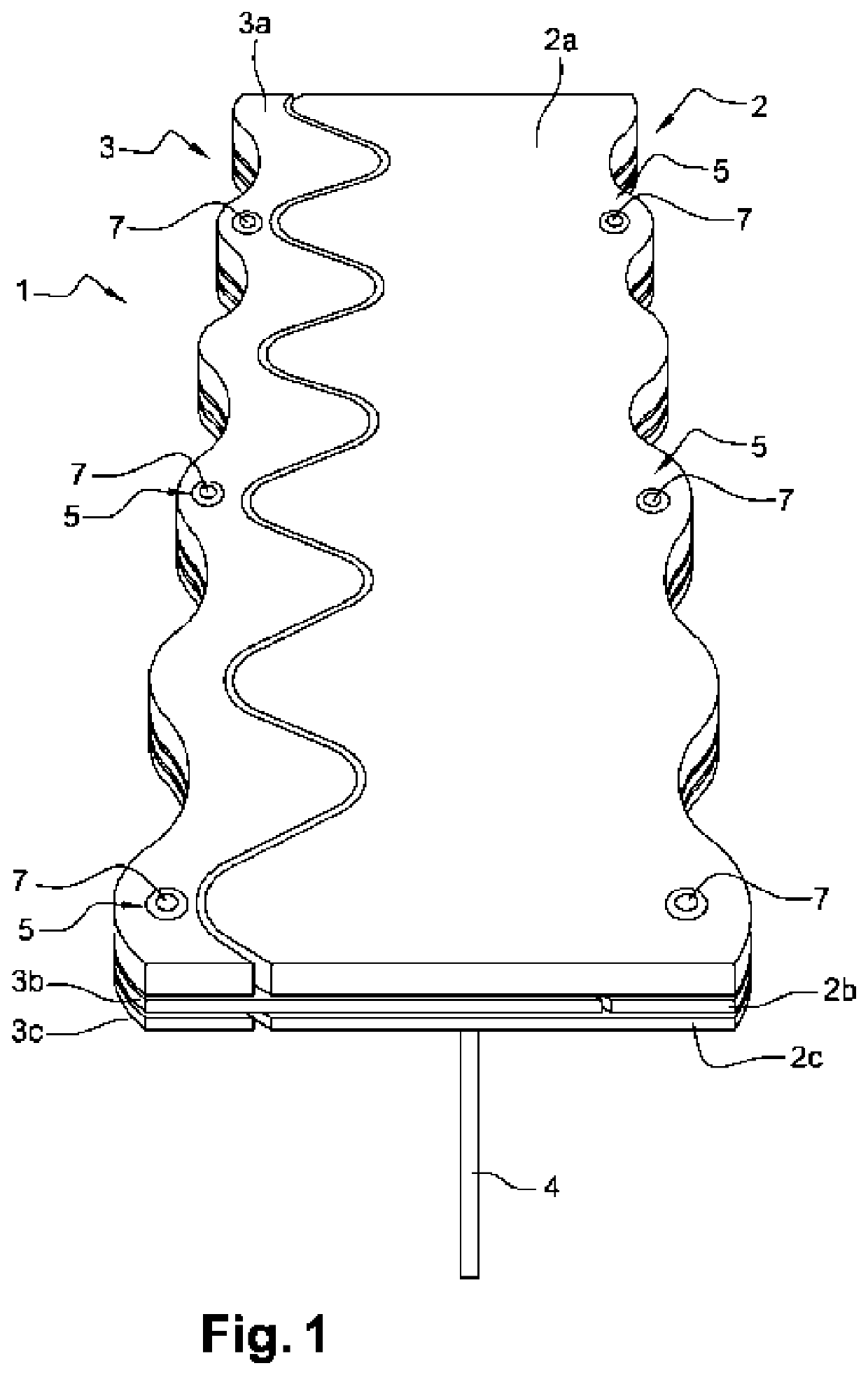 Easily rennovated expansion joint for a concrete slab formwork system