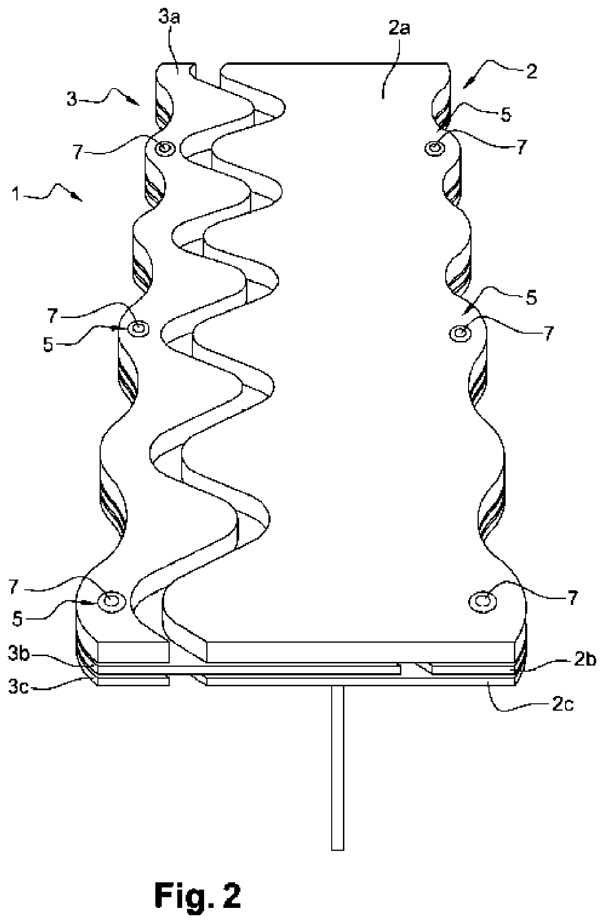 Easily rennovated expansion joint for a concrete slab formwork system