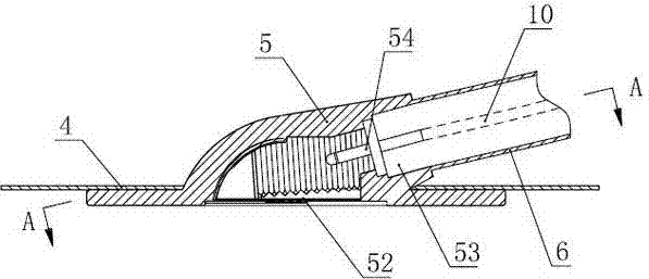 Double-hole type sucker negative pressure drainage device