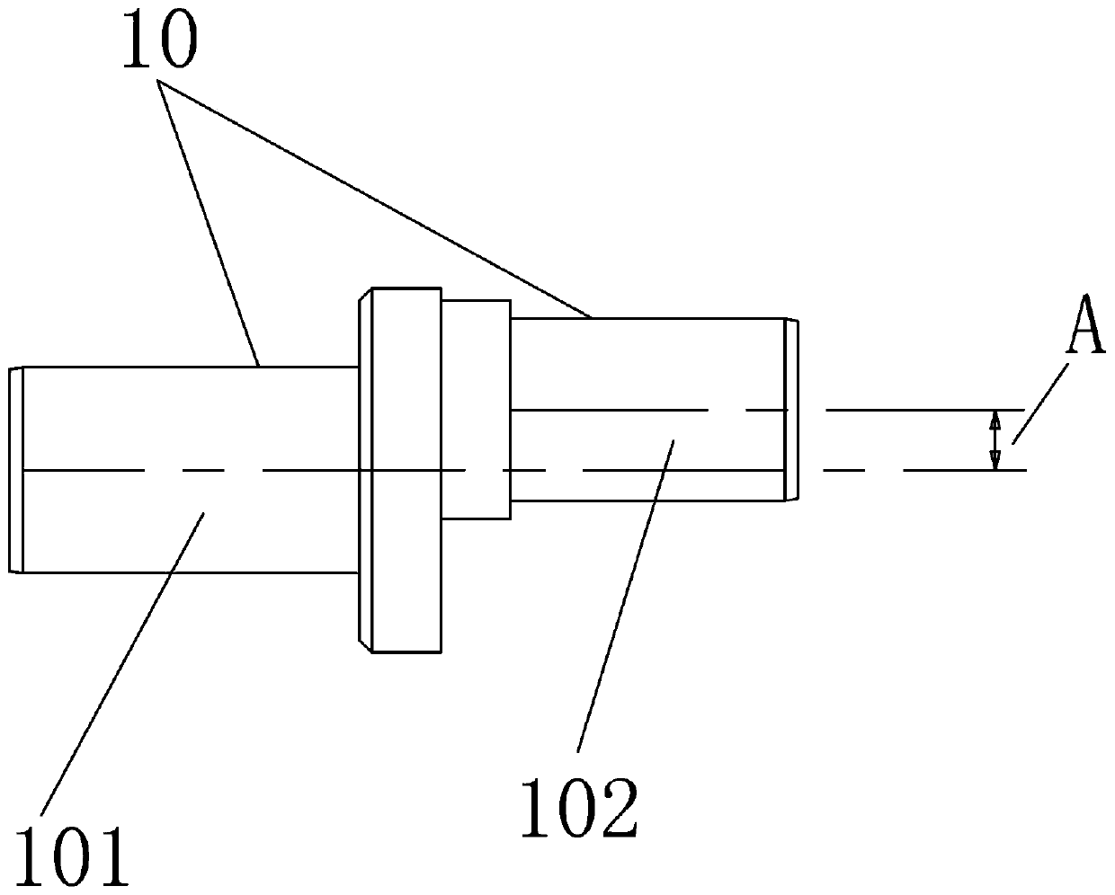 Clamp system used for processing high-precision eccentric shaft of numerical-control lathe