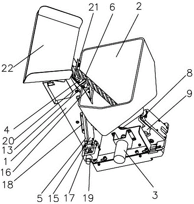 Automatic continuous reaction cup loading device for chemiluminescence immunoassay