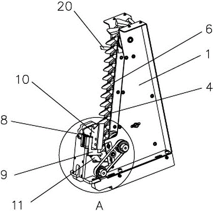 Automatic continuous reaction cup loading device for chemiluminescence immunoassay