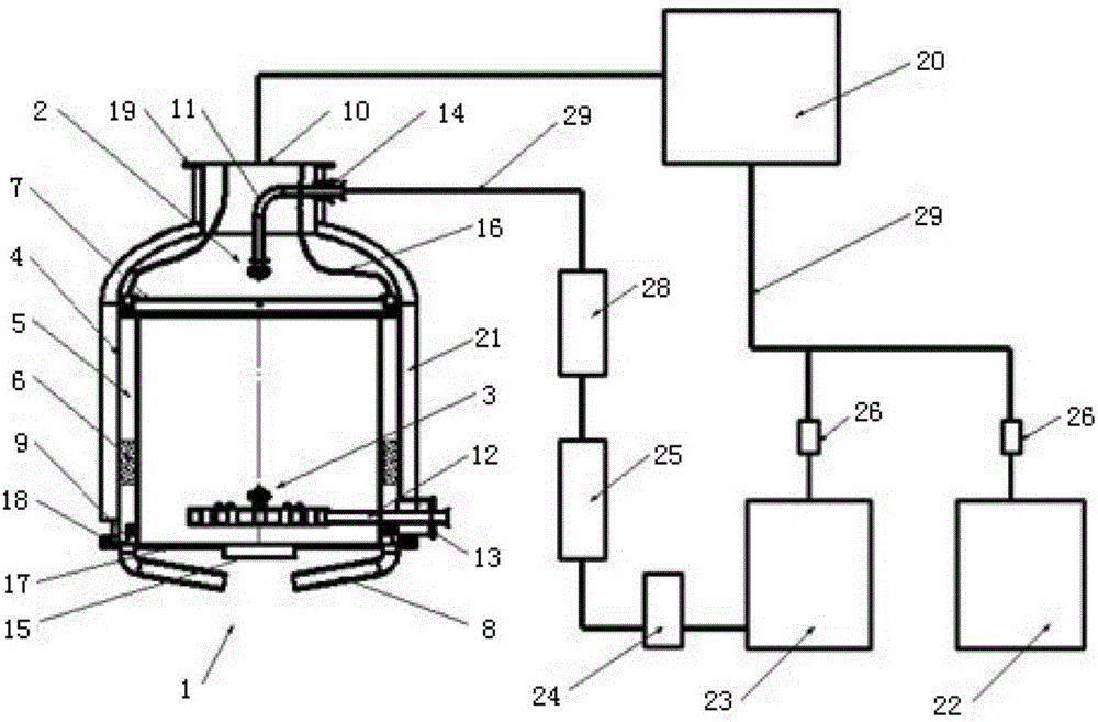 Spray distillation device