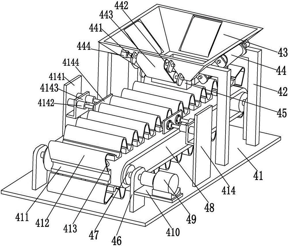 Deviation correcting and conveying device special for lithium battery cores