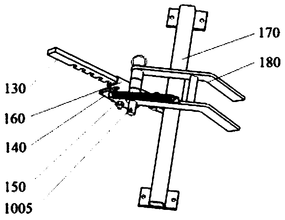 Stubble height adjusting mechanism for walking type oilseed rape swather