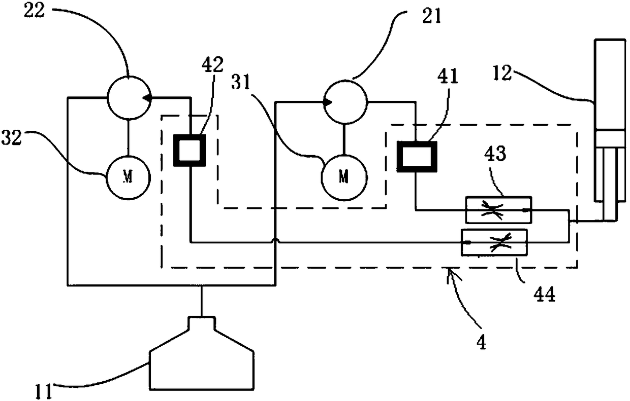 Power system of lifting device and control method thereof