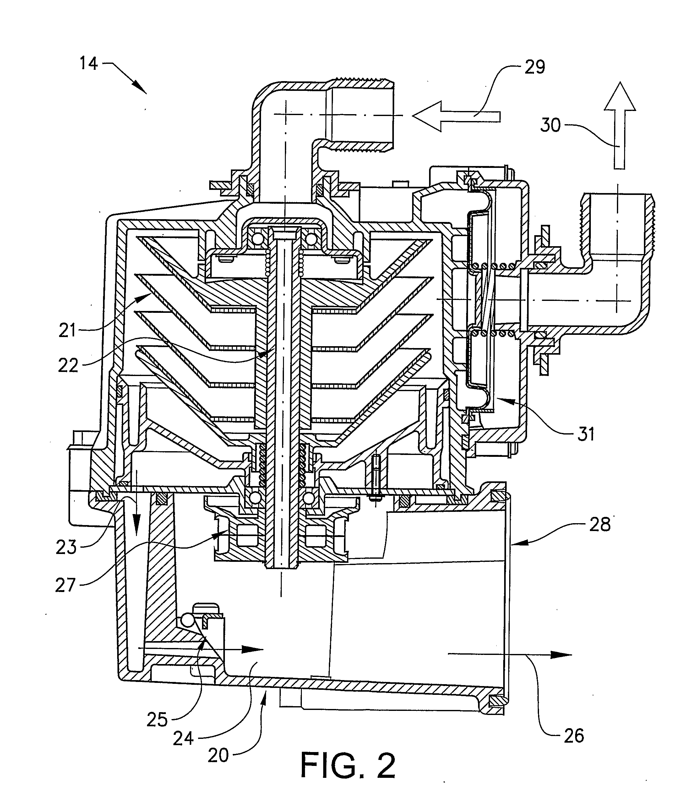 Method for functional diagnosis of a separator