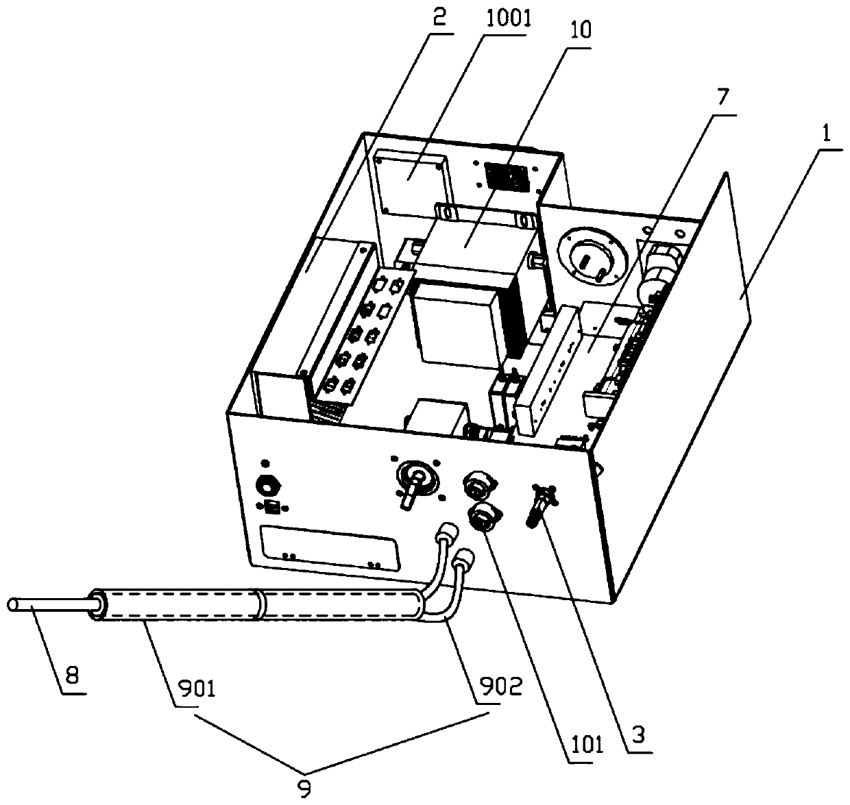 Vehicle-mounted emission detection device