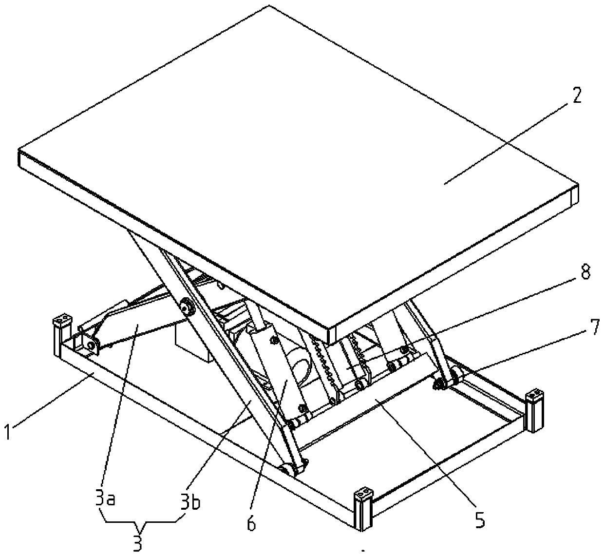 Hydraulic elevator with self-locking device