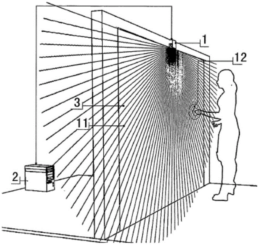 Laser radar based man-machine interaction system