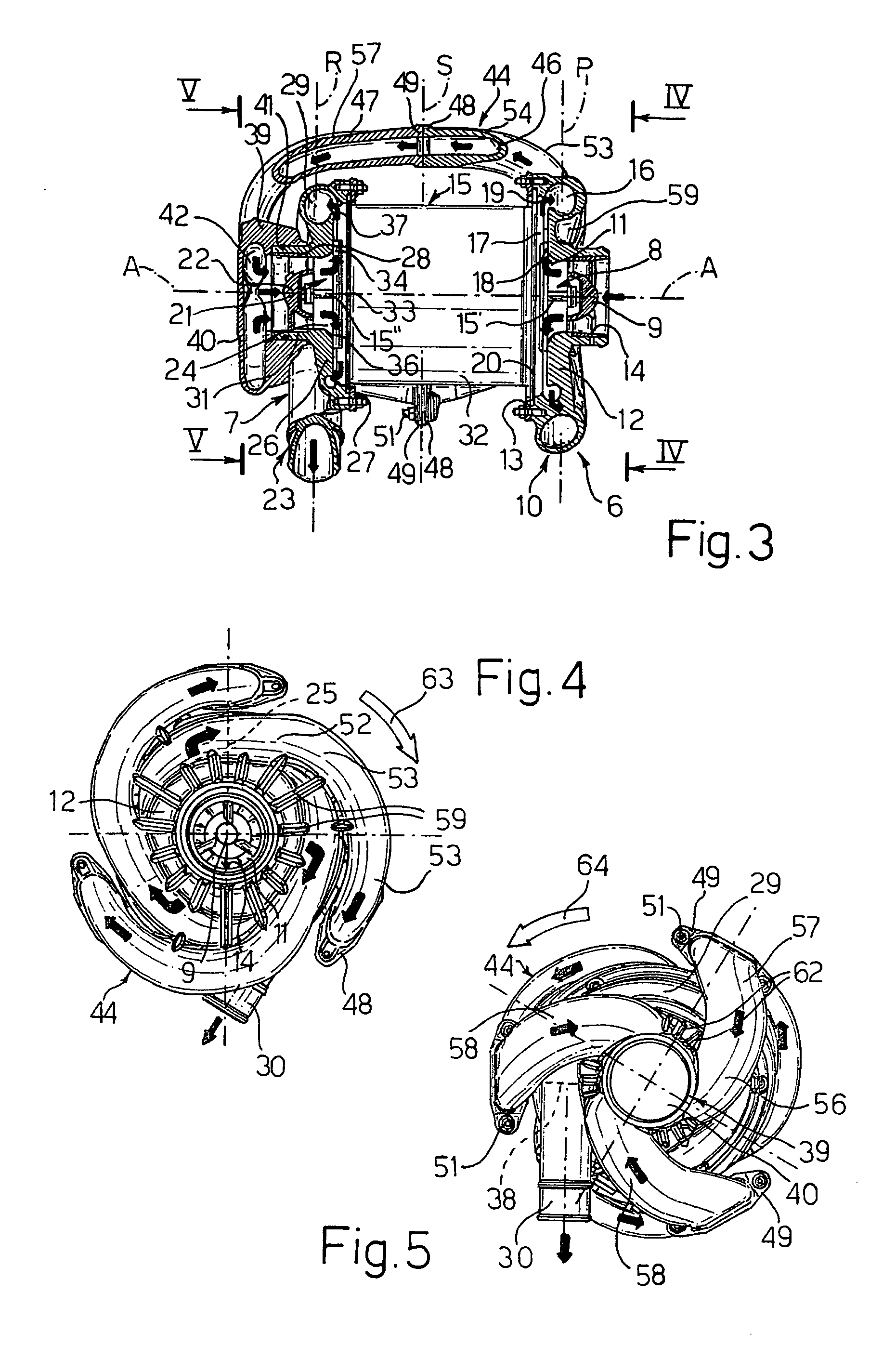 Multistage motor-compressor for the compression of a fluid