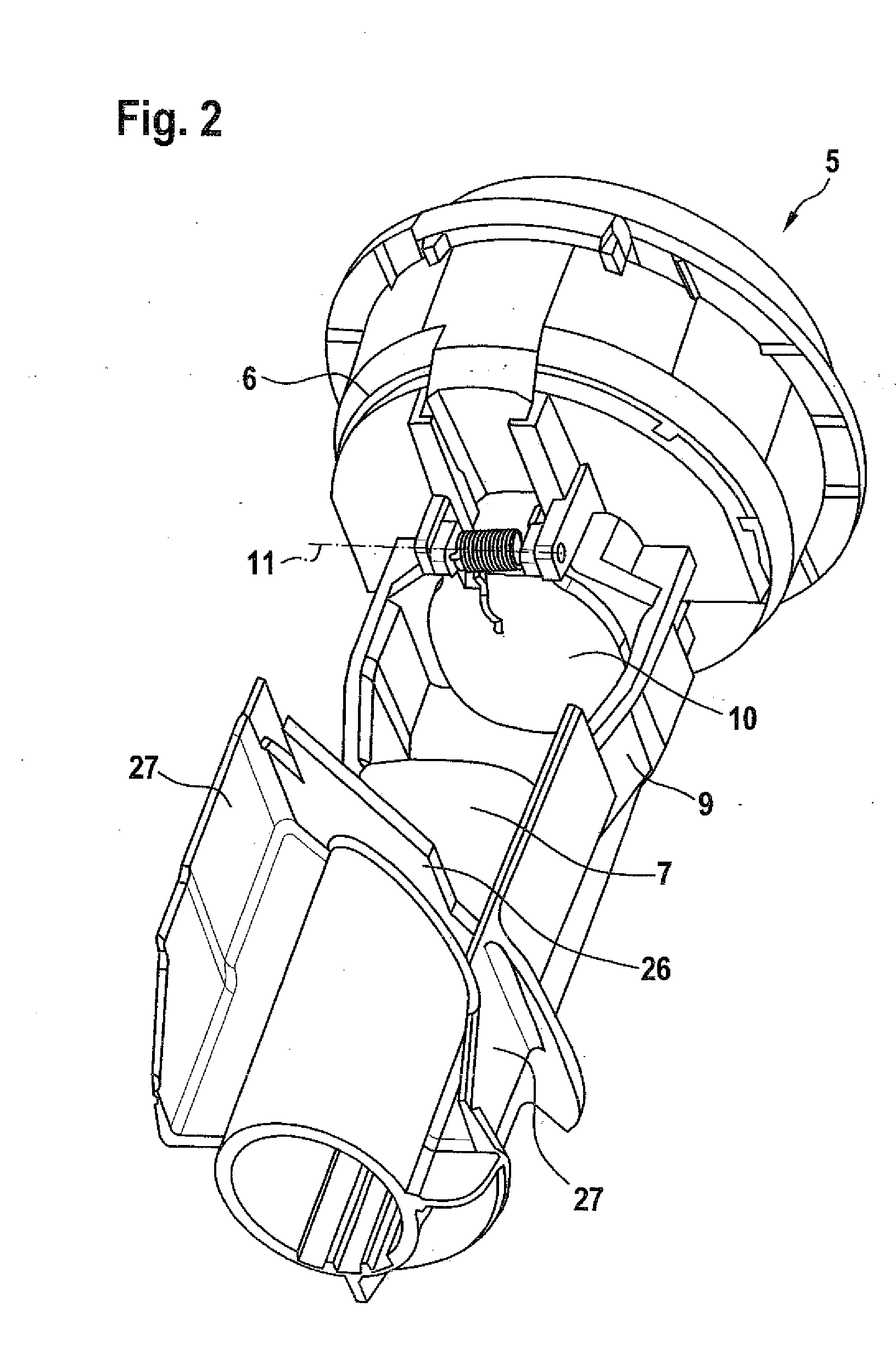 Operating medium tank arrangement for a motor vehicle