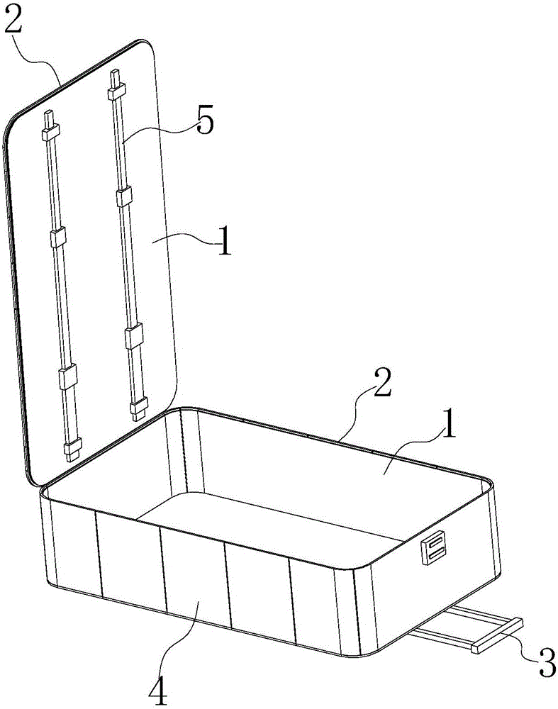 Sclerite type folding luggage box