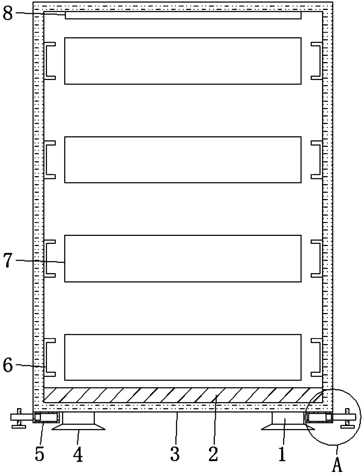 Anti-collision type treatment cabinet