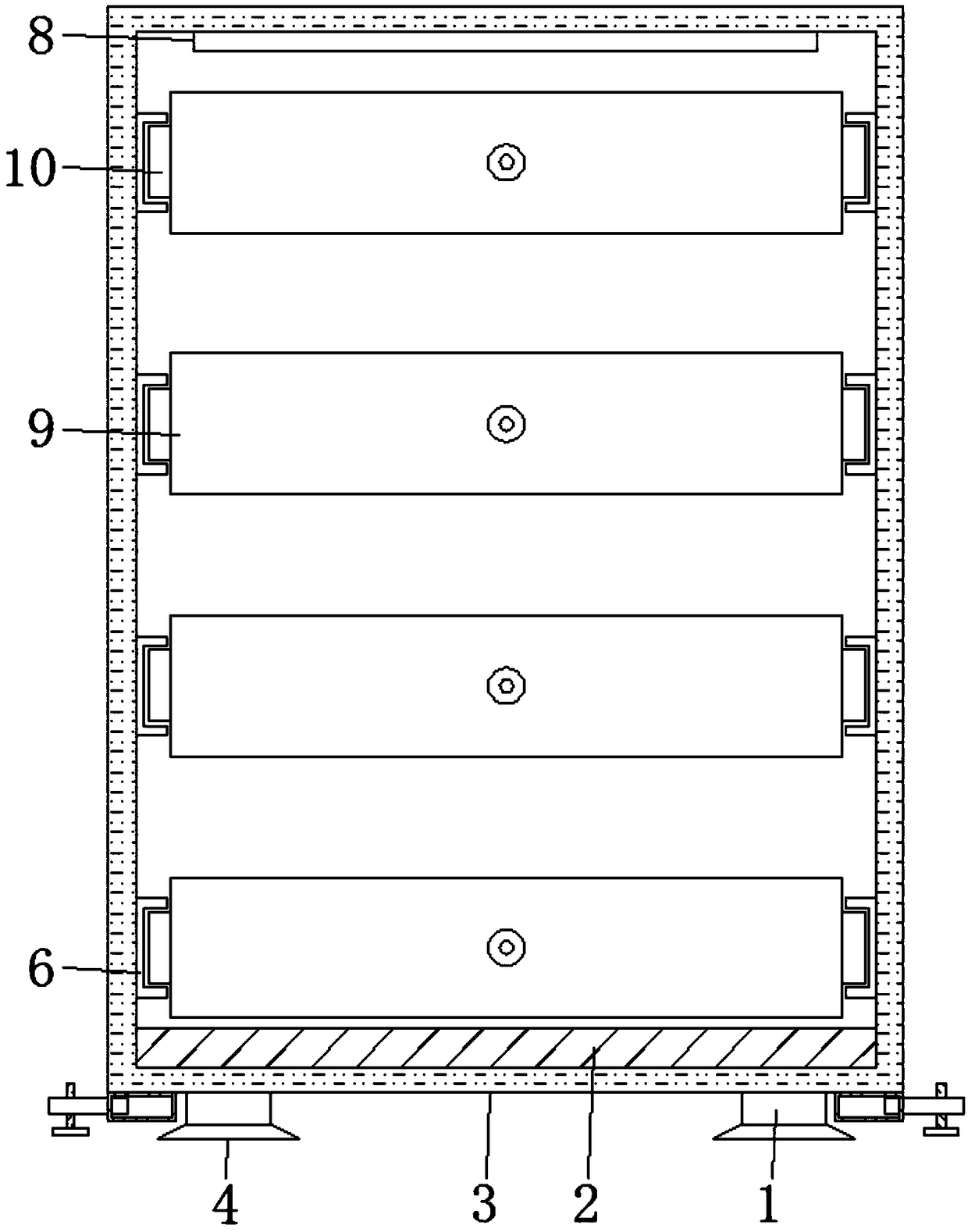 Anti-collision type treatment cabinet