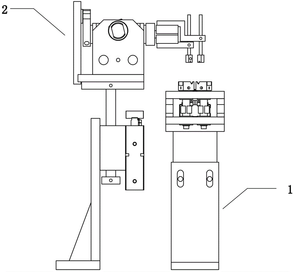 LED filament point welding double-filament feeding device