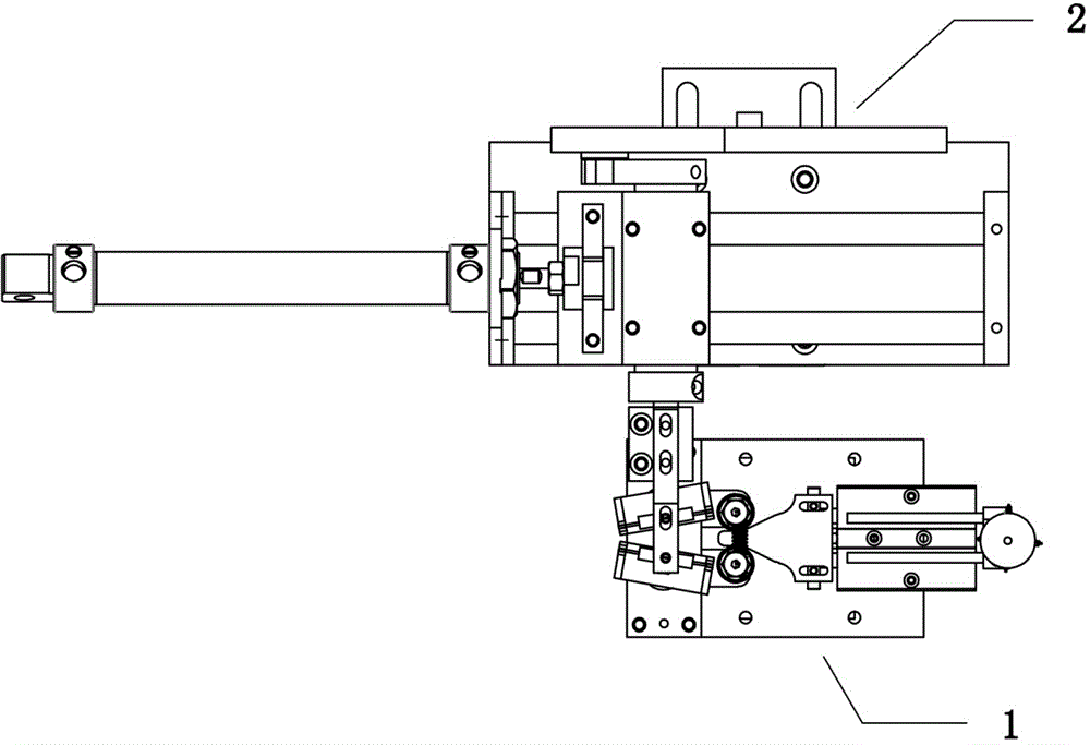 LED filament point welding double-filament feeding device