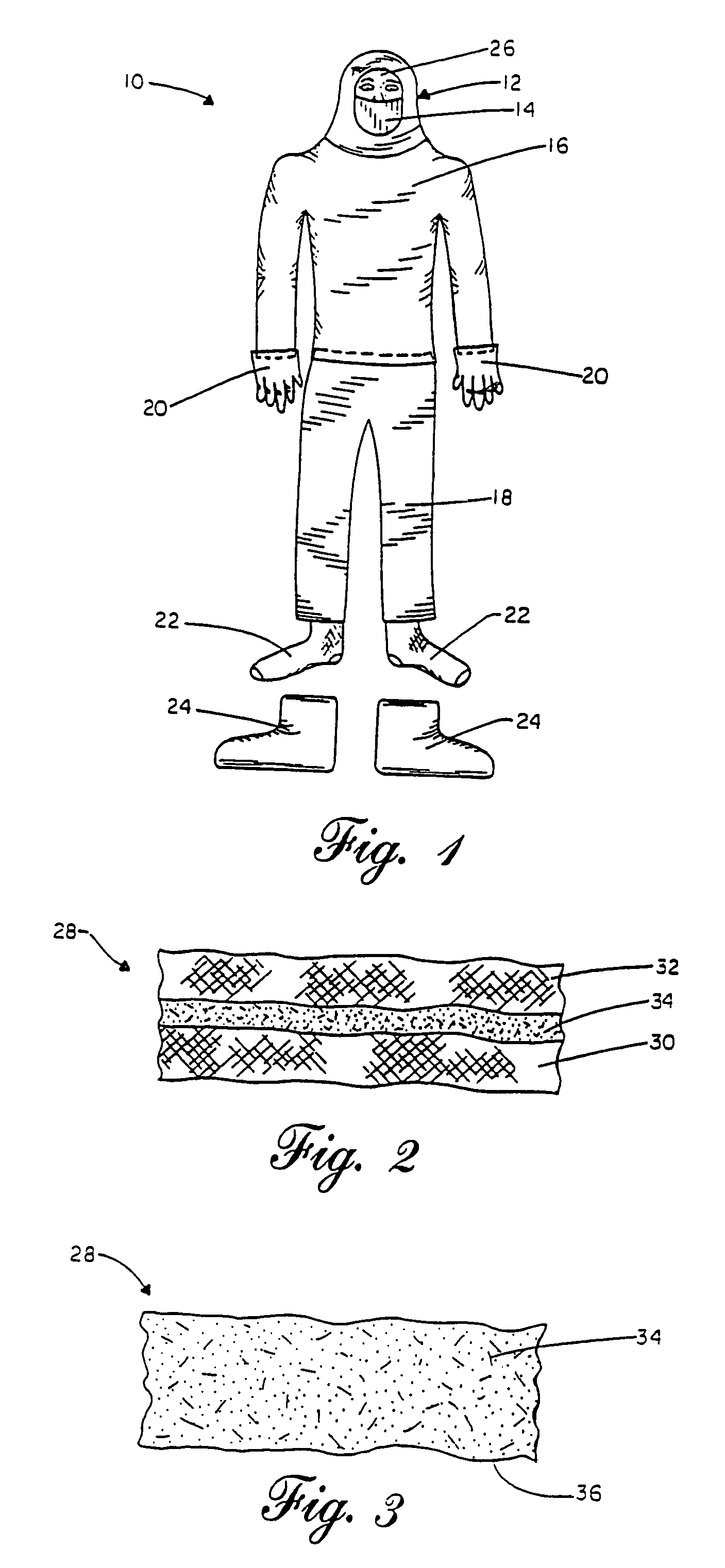 Odor absorbing article of clothing