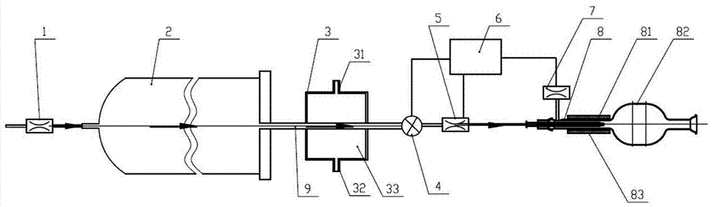 Hydrogen annealing furnace tail gas treatment system and treatment method thereof