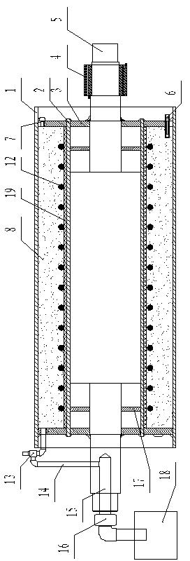 Conduction oil internal circulation type heating roller