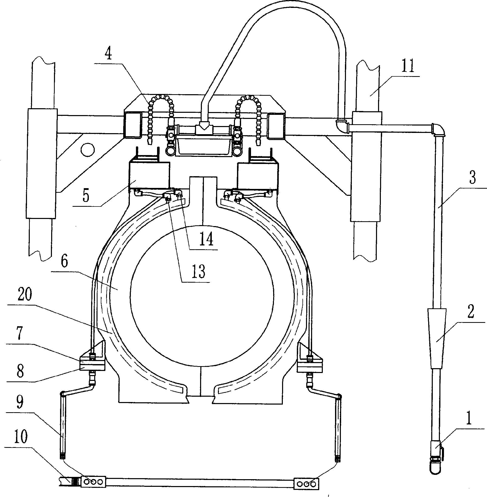 Cooling method and device of bellow forming module