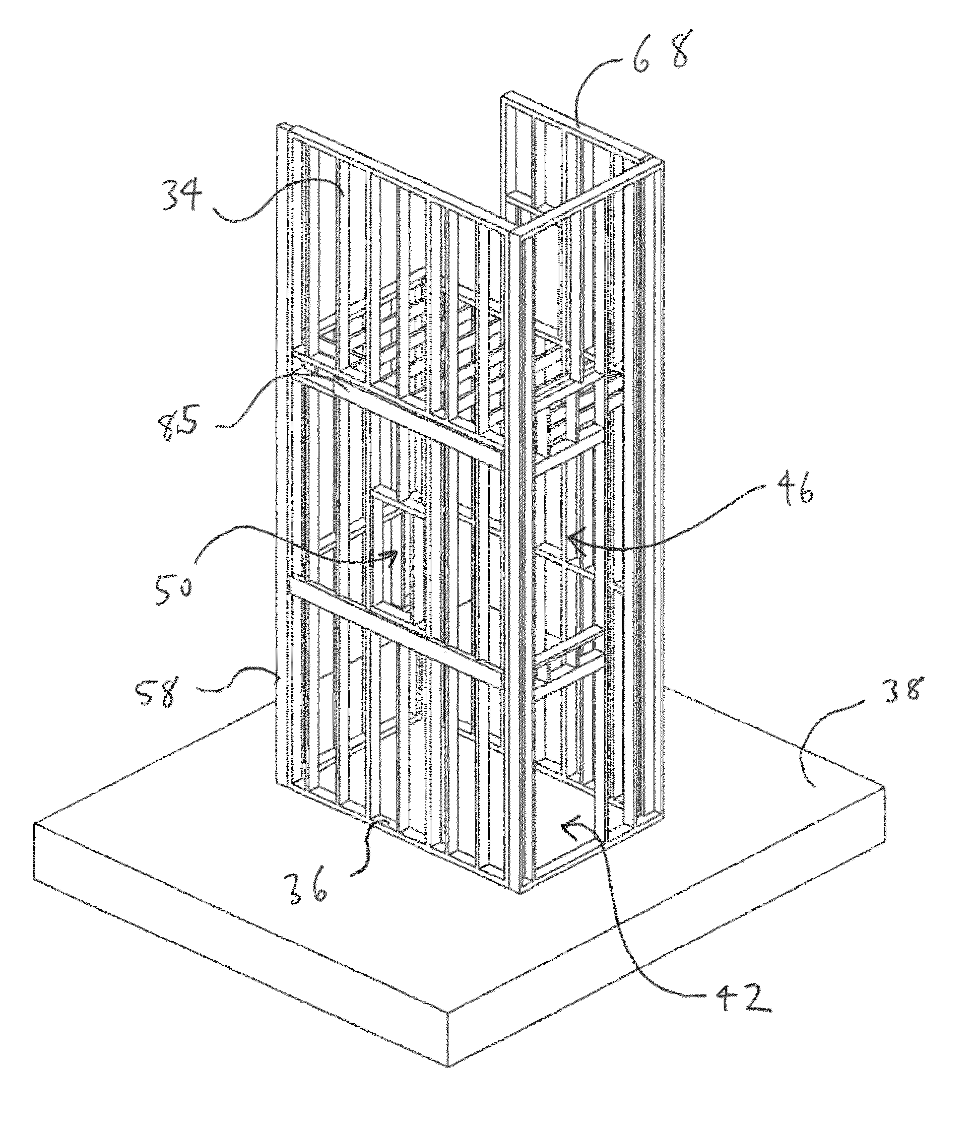 Central core for a building