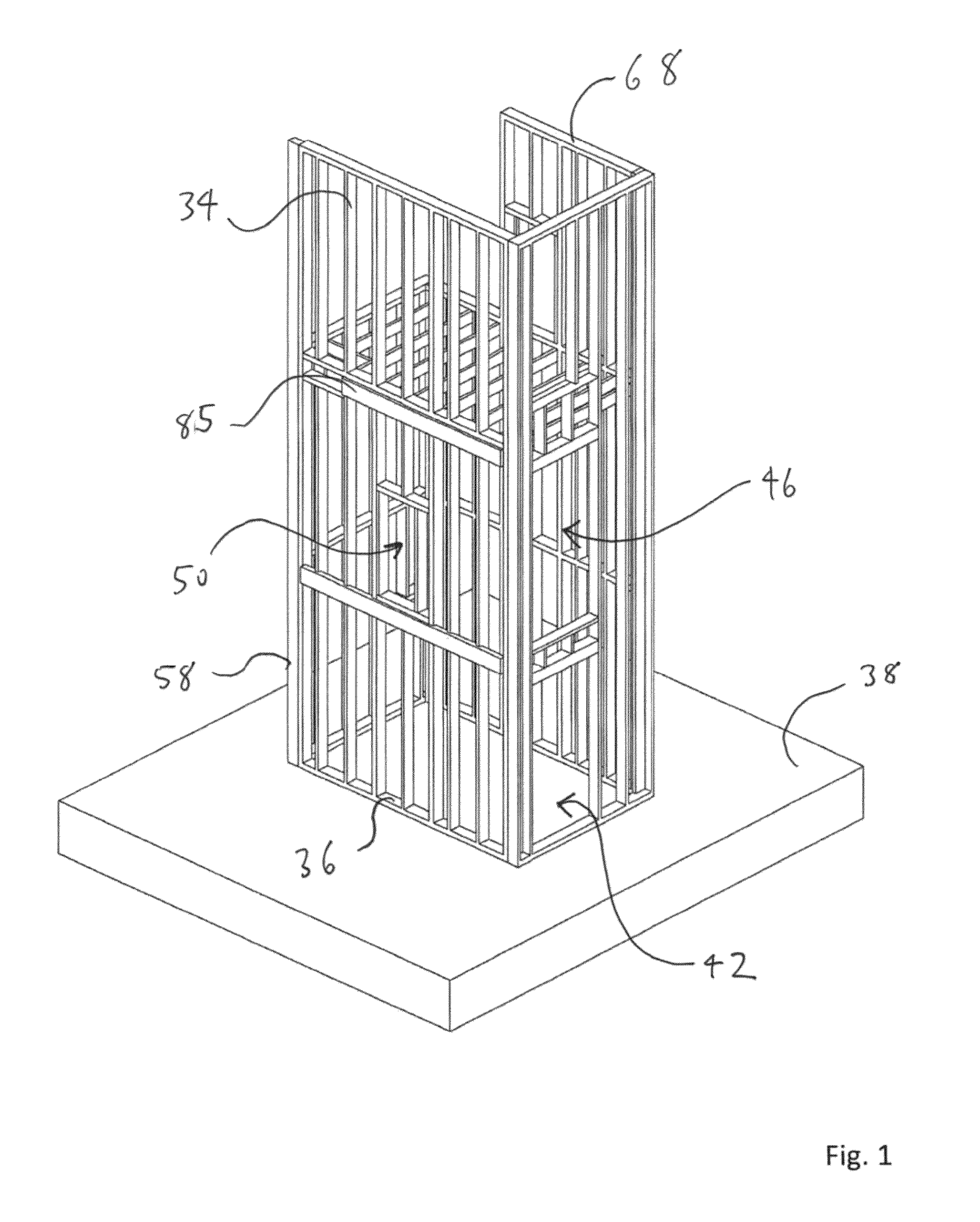 Central core for a building