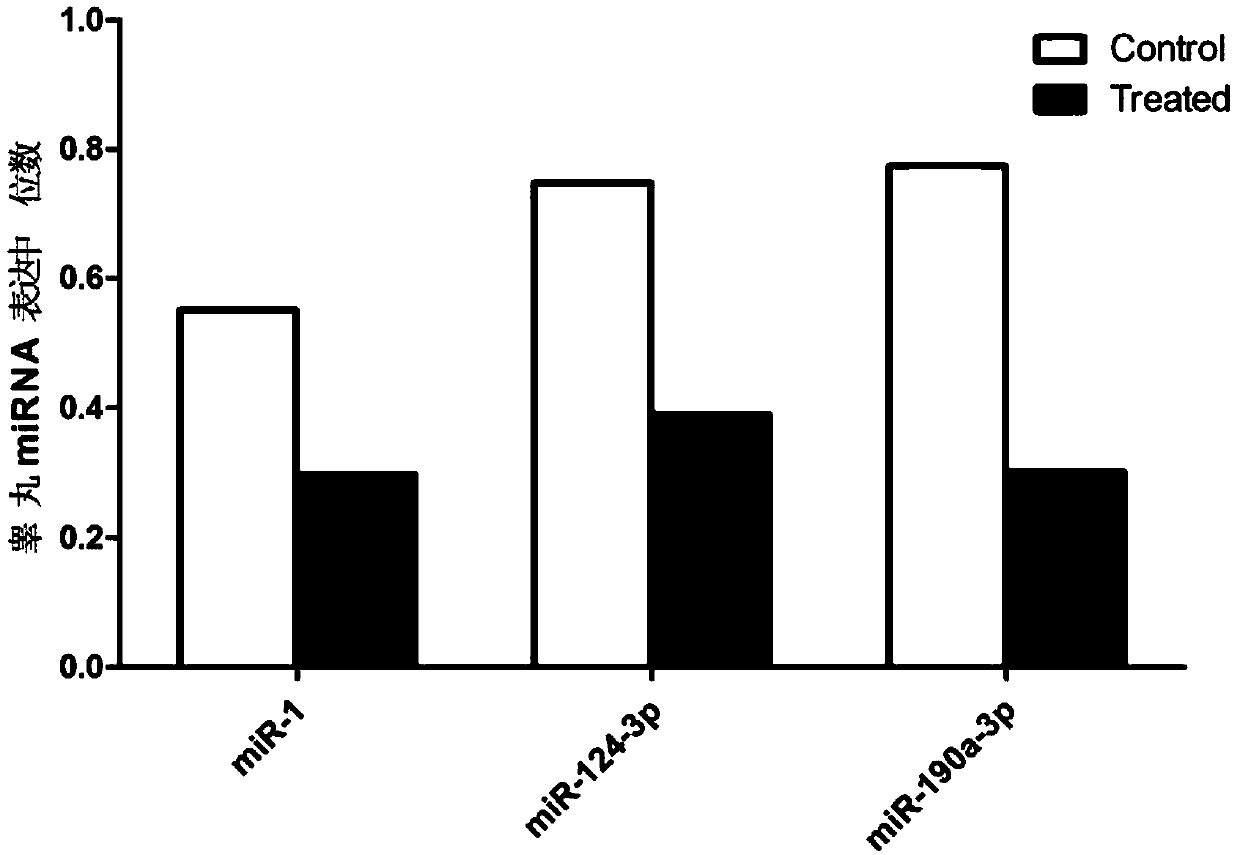 An iconic microRNA marker and its application for detecting the passage effect of spermatogenesis disorder