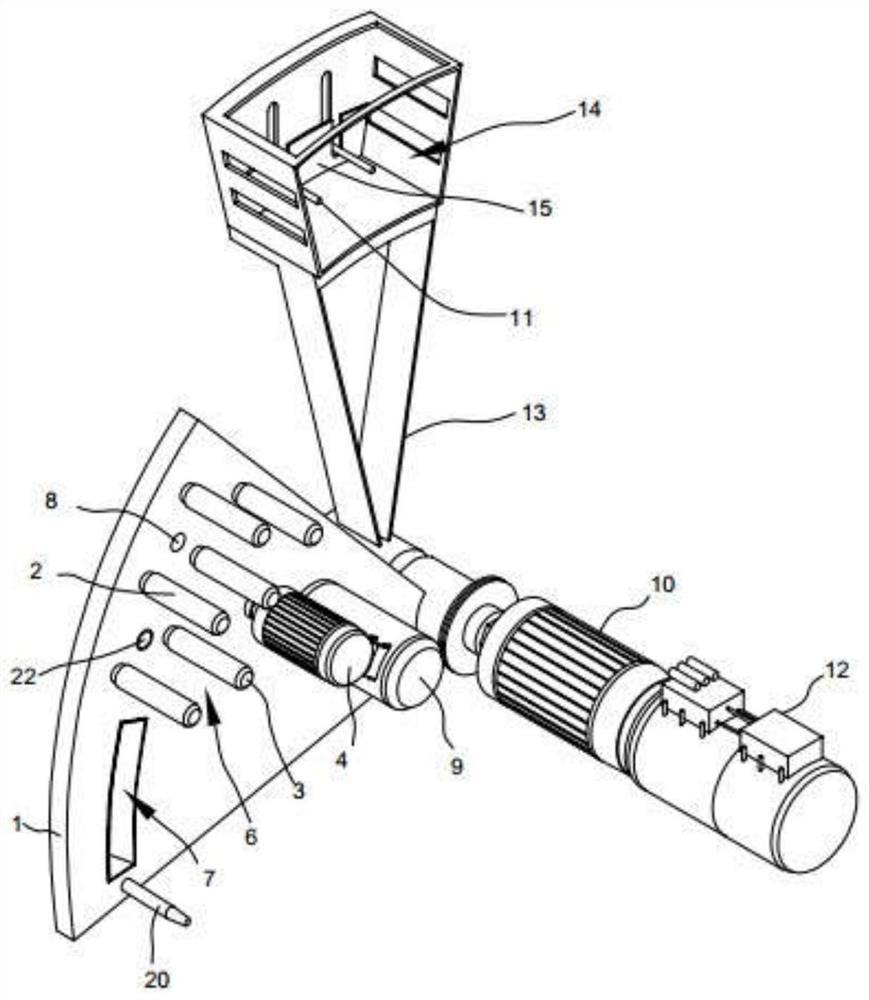 Winding device and winding method of module spiral winding pipe