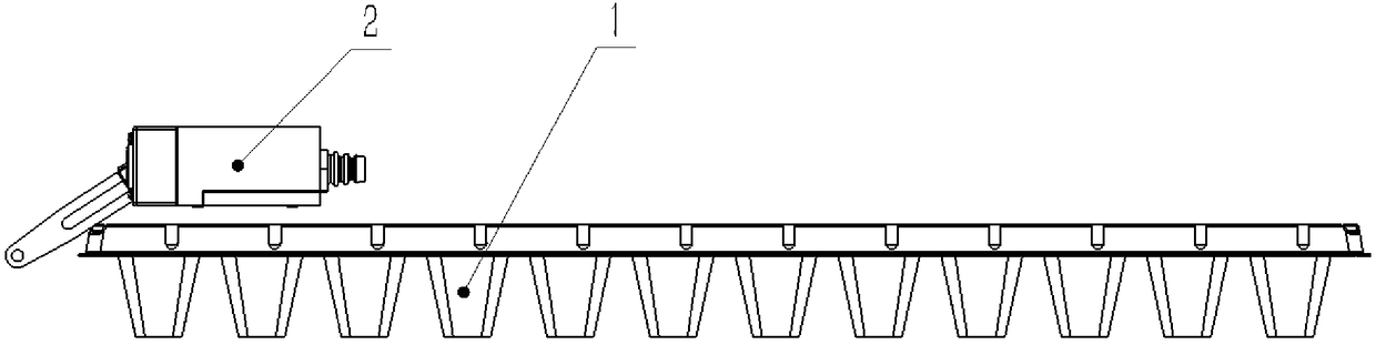 Plug conveying positioning control system and method of automatic transplanting machine