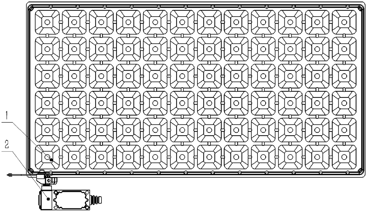 Plug conveying positioning control system and method of automatic transplanting machine