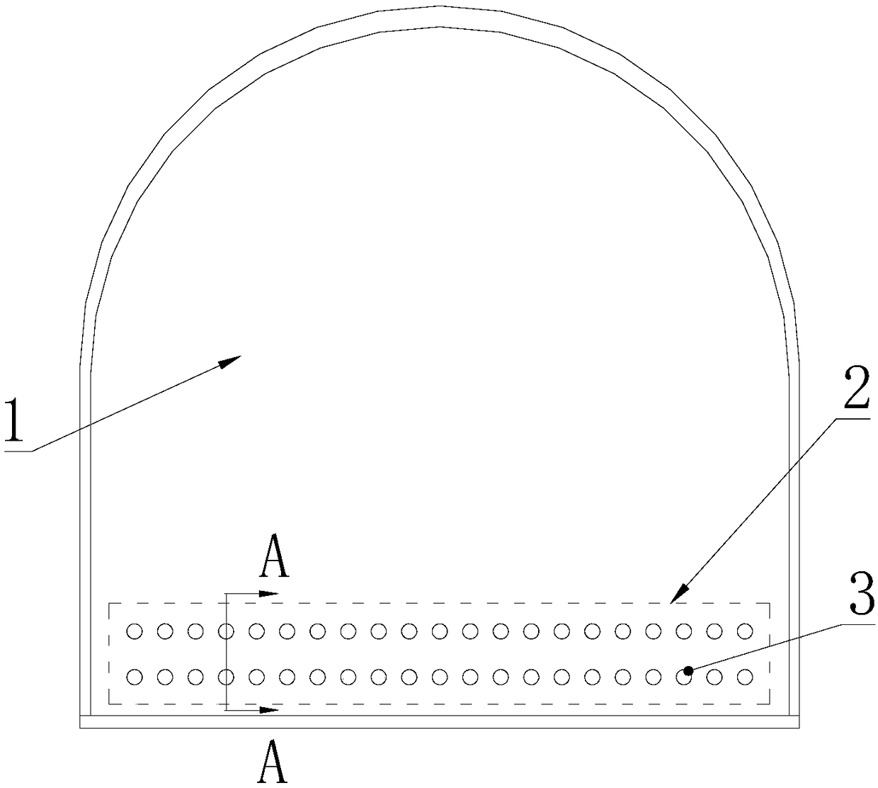 Mechanical rock breaking method for coal mine rock roadway