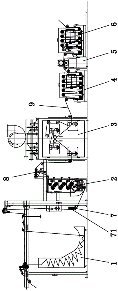 Singeing machine capable of feeding cloth by balanced tensile force