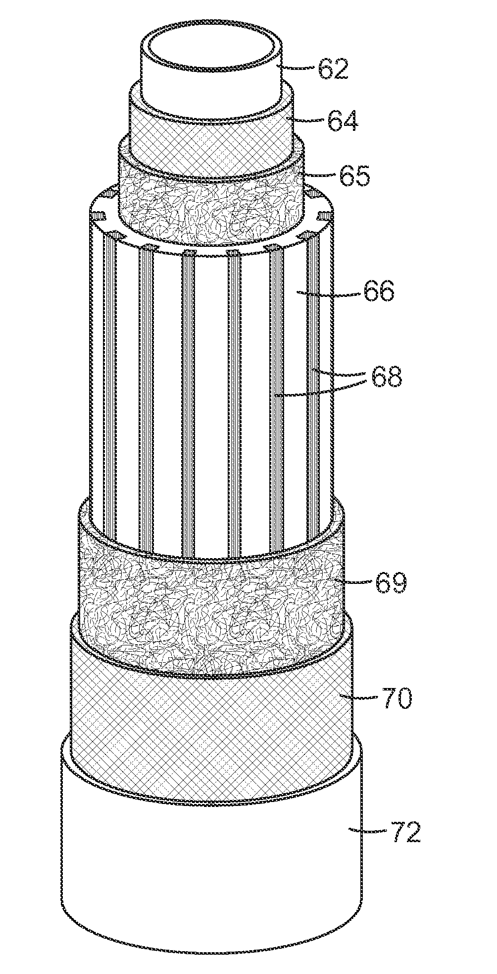 Sign post comprising composite material