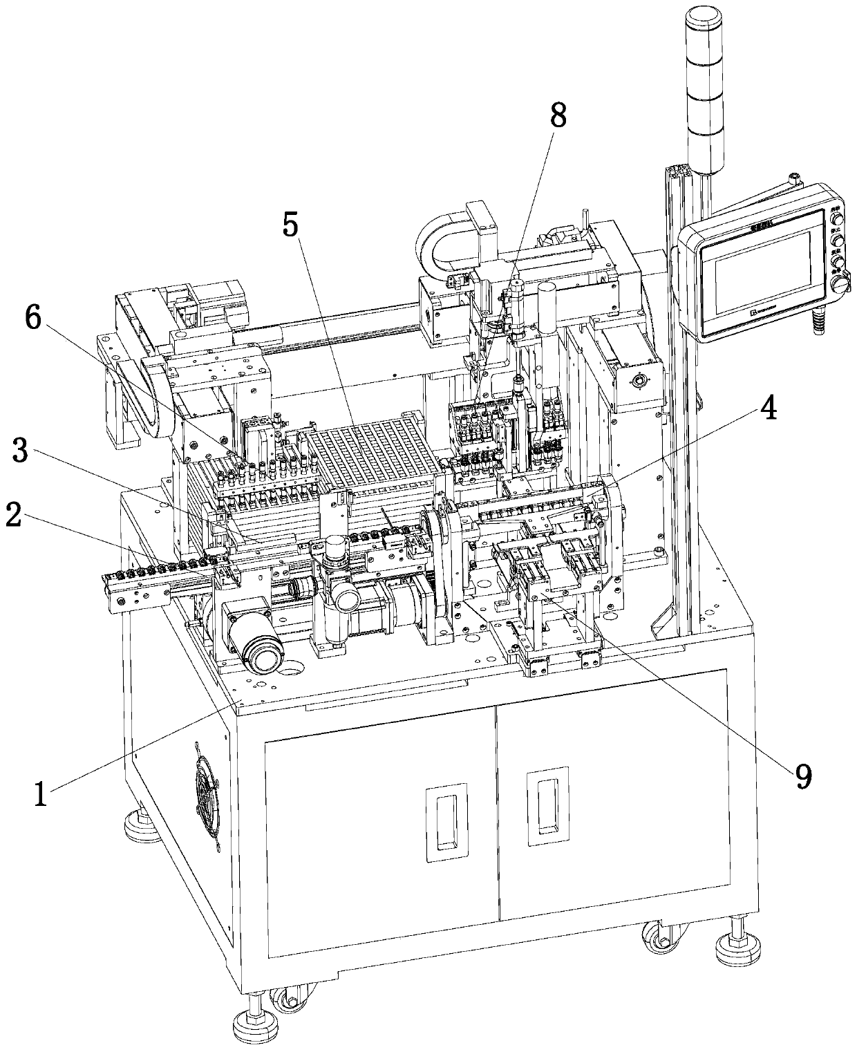 Magnetic core assembling machine