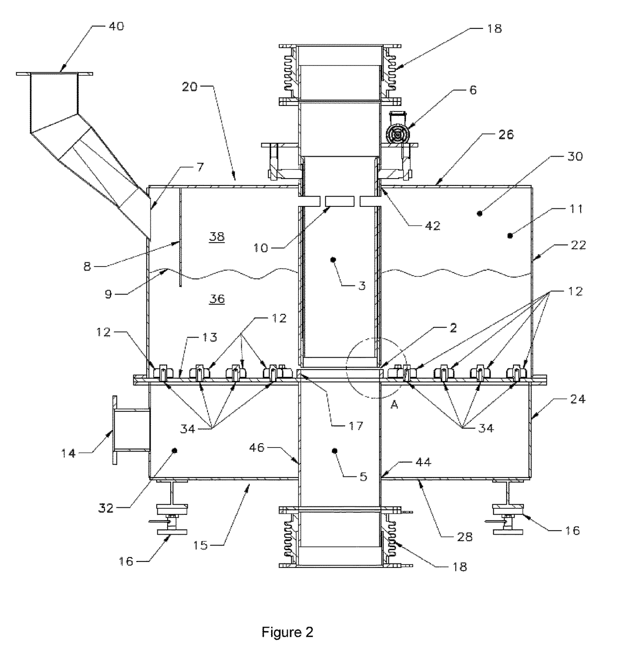 Feed flow conditioner for particulate feed materials