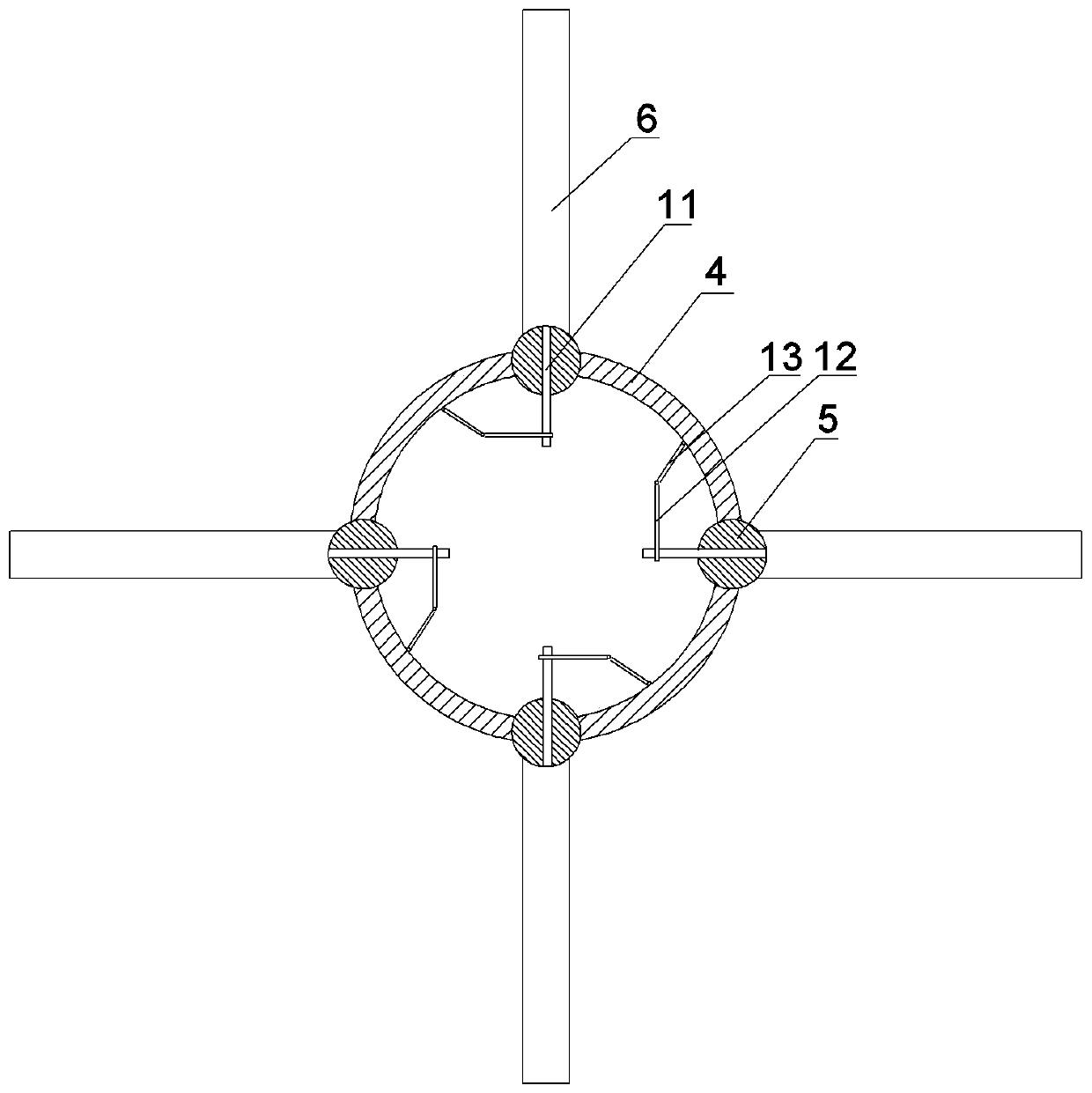 Solid-liquid separation device for garbage