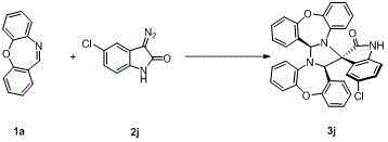 Spiro oxindole imidazolinyl oxazepine compound and synthesis method thereof