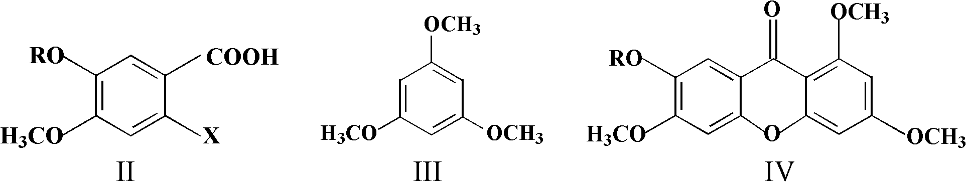 Method for preparing 1,3,6,7-tetrahydroxy xanthone