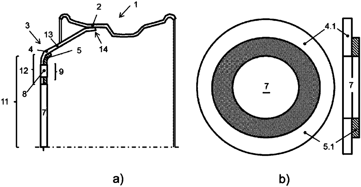 Wheel for a commercial vehicle, and use thereof