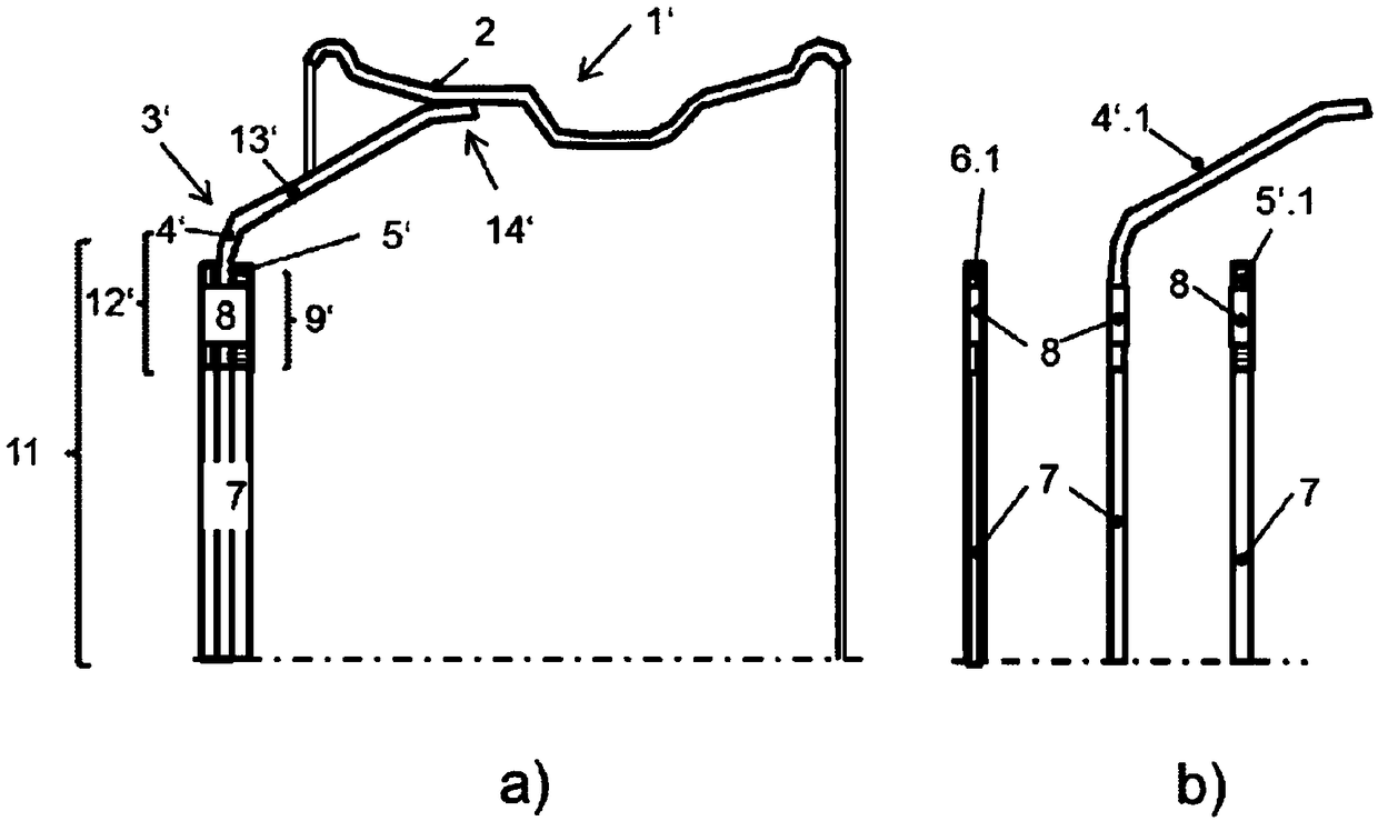 Wheel for a commercial vehicle, and use thereof