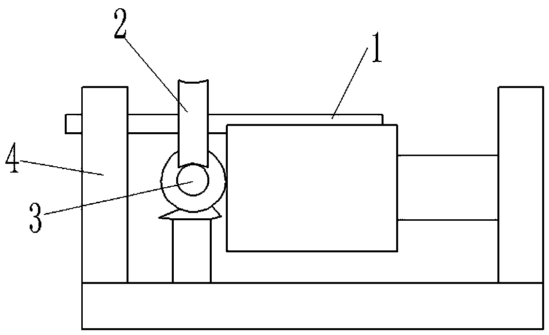 Industrial conveying belt self-tensioning device