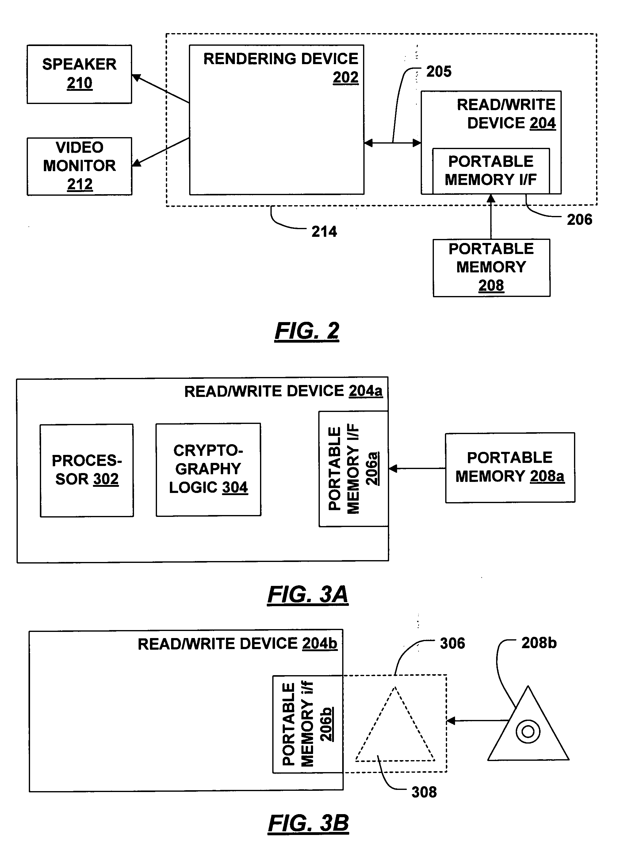 Protection of content stored on portable memory from unauthorized usage