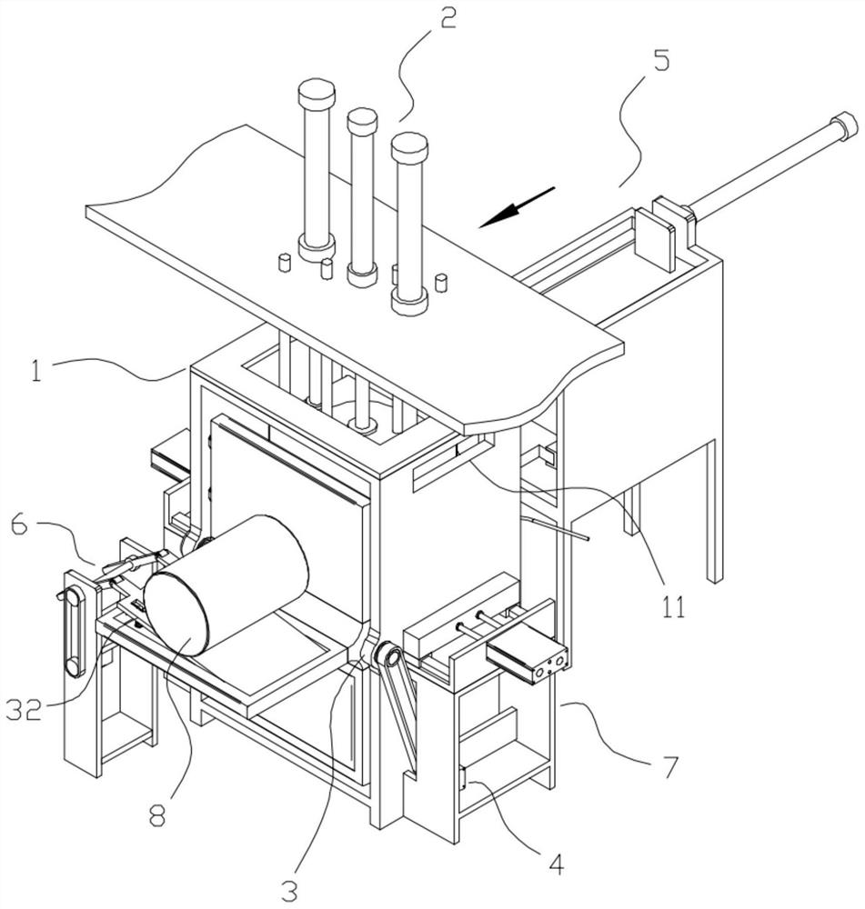 A kind of straw mixed foam molding equipment