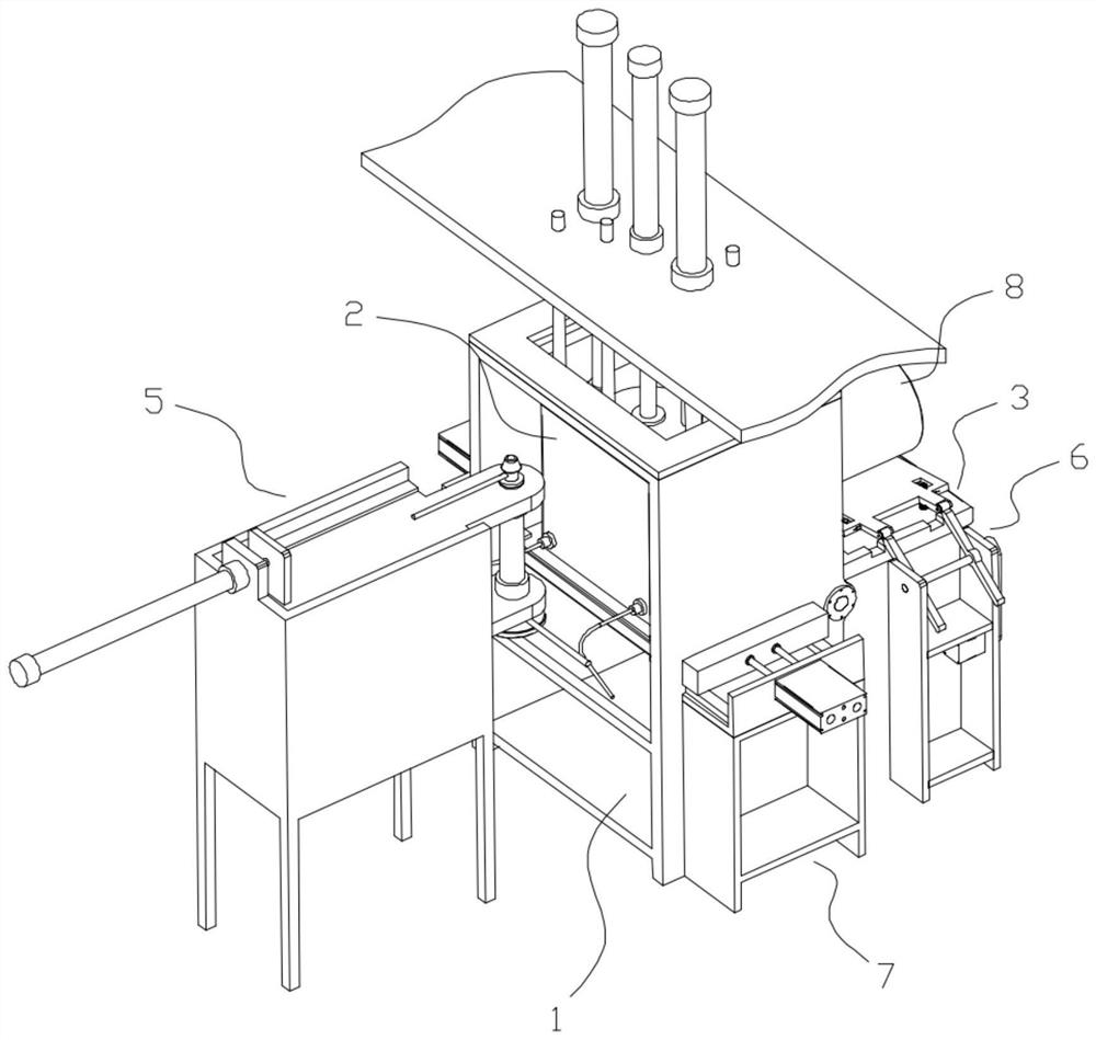 A kind of straw mixed foam molding equipment