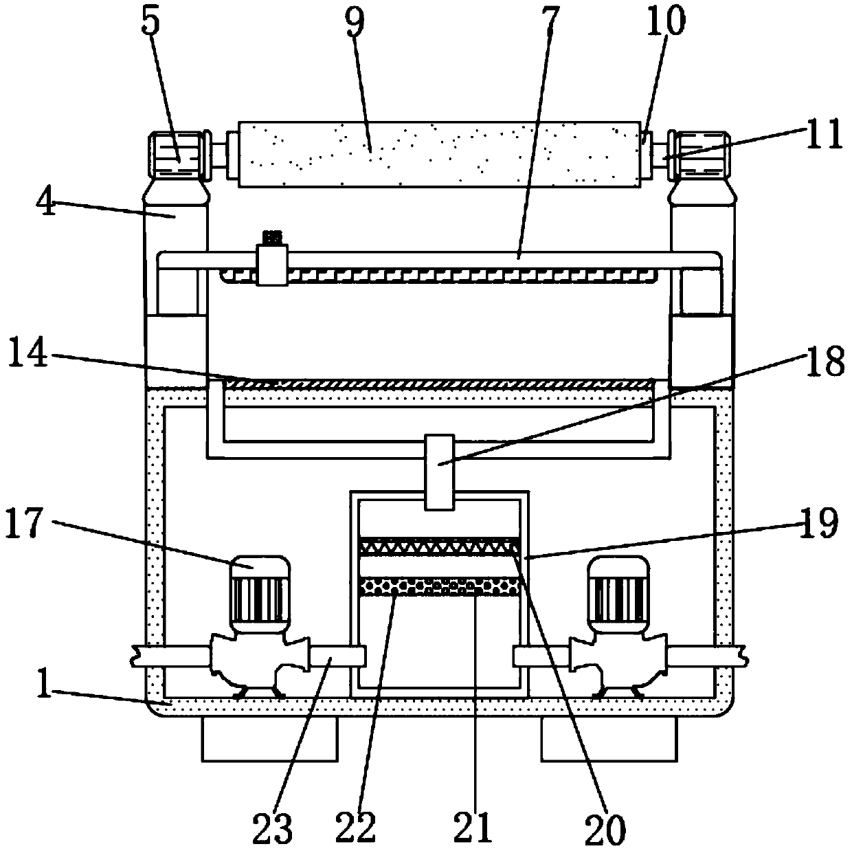 Hot cutting device for processing chemical fabric