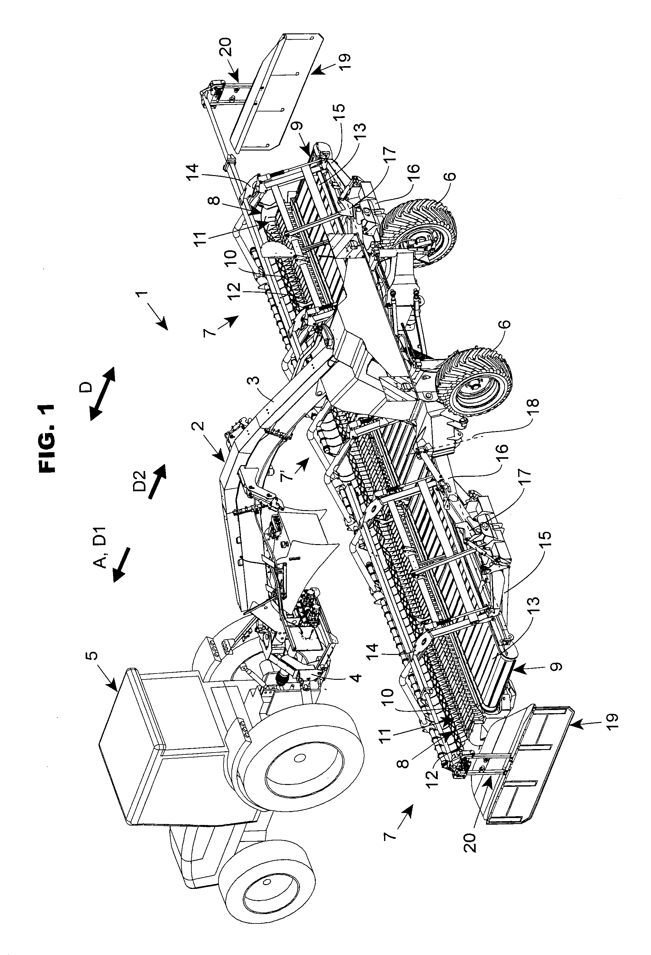 Forage harvesting machine with an improved deflector